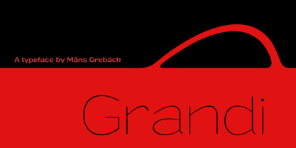 Grandi Font Poster 1