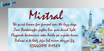 Mistral Font Poster 1