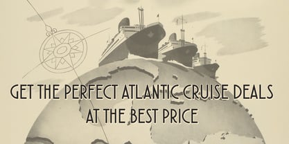 Atlantic Cruise Font Poster 6