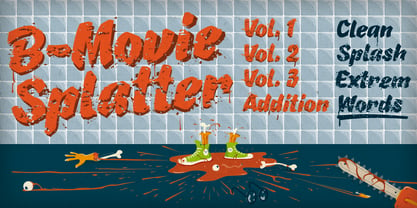B-Movie Splatter Font Poster 5