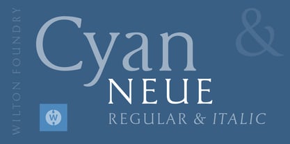 Cyan Neue Font Poster 1