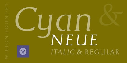 Cyan Neue Font Poster 2