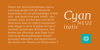 Cyan Neue Font Poster 4