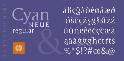 Cyan Neue Font Poster 5