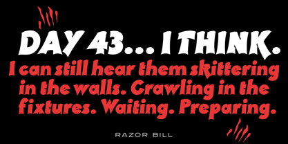 Razor Bill Font Poster 1