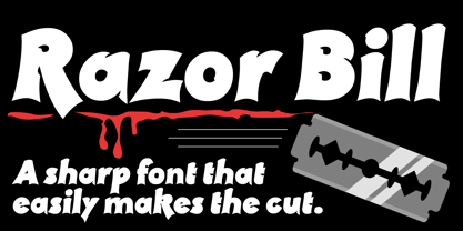 Razor Bill Font Poster 5