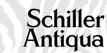Schiller Antiqua Font Poster 5