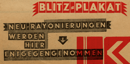 Blitzplakat Police Affiche 2