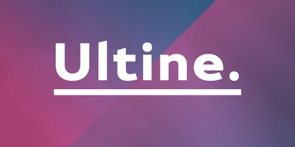 Ultine Font Poster 1