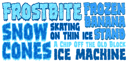 Frostbite Font Poster 2