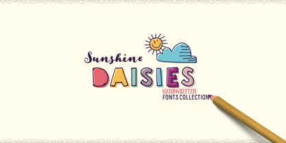 Sunshine Daisies Font Poster 1