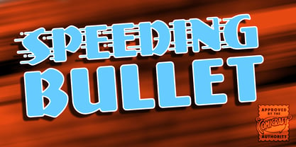 Speeding Bullet Font Poster 1