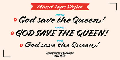 Mixed Tape Font Poster 3