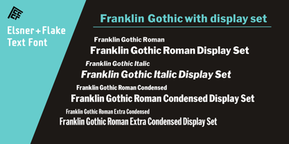 EF Franklin Gothic Font Poster 1