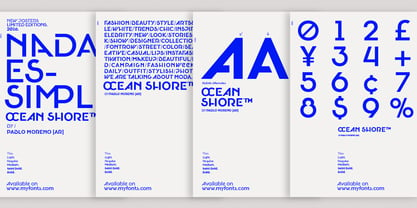 Oceanshore Font Poster 2