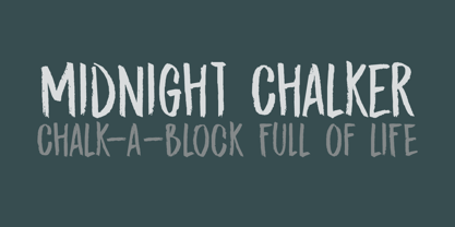 Midnight Chalker Font Poster 1