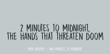 Midnight Chalker Font Poster 5