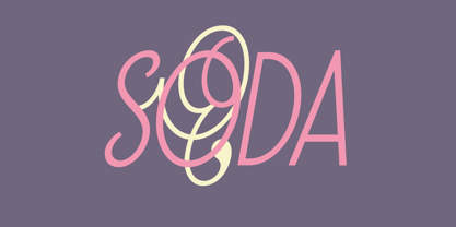 Soda Script Font Poster 1