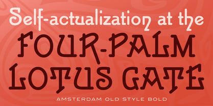 Amsterdam Old Style Font Poster 1