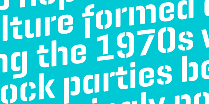 Geogrotesque Stencil Font Poster 7