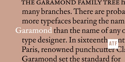 ATF Garamond Font Poster 1