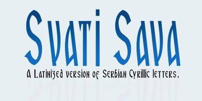 Svati Sava Font Poster 1