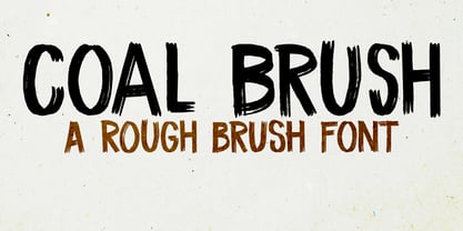 Coal Brush Font Poster 1