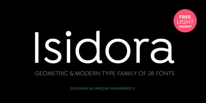 Isidora Font Poster 1