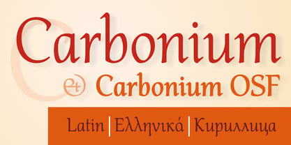Carbonium Font Poster 1