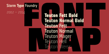 Teuton Font Poster 8