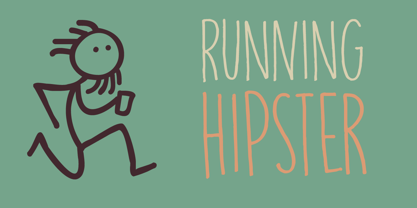 Running Hipster police Poster 1