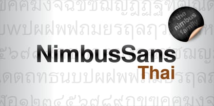 Nimbus Sans Thai Font Poster 1