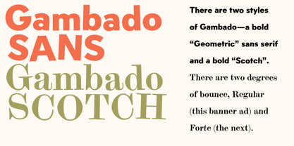 Gambado Font Poster 3