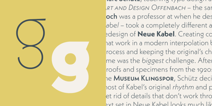 Neue Kabel Font Poster 3