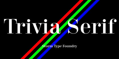 Trivia Serif Font Poster 1