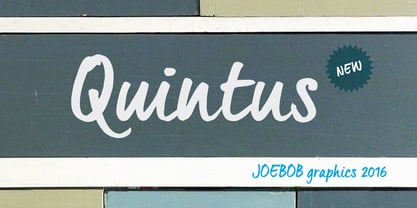 Quintus Font Poster 1