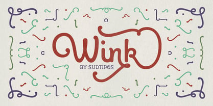 Wink Font Poster 1