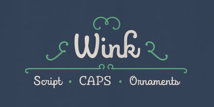 Wink Font Poster 16