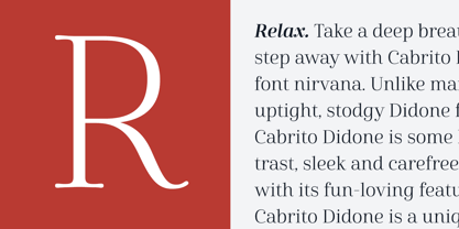 Cabrito Didone Font Poster 2