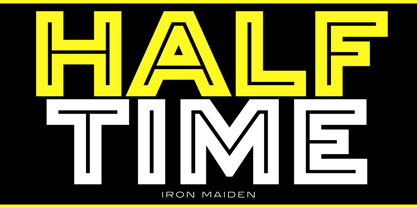 Iron Maiden Font Poster 1