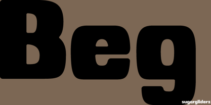 Beg Font Poster 2