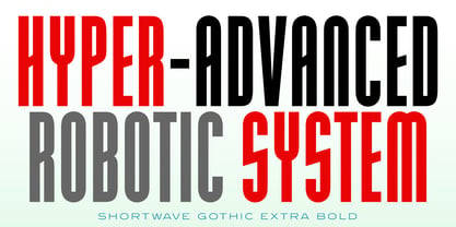 Shortwave Gothic Font Poster 1