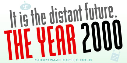 Shortwave Gothic Font Poster 2