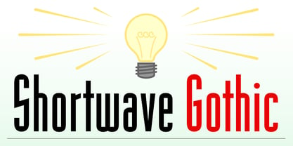 Shortwave Gothic Font Poster 5