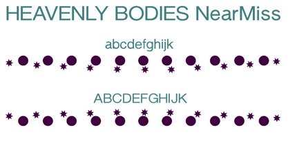 Heavenly Bodies Font Poster 5