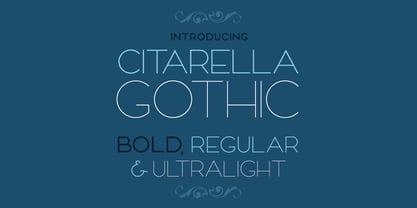 Citarella Gothic Font Poster 2