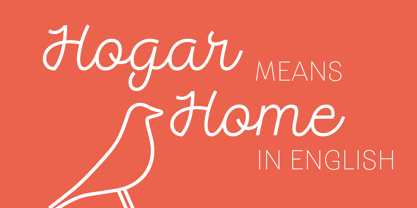 Hogar Font Poster 2