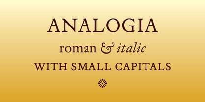 Analogia Font Poster 1