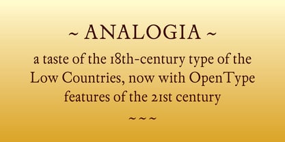 Analogia Font Poster 2