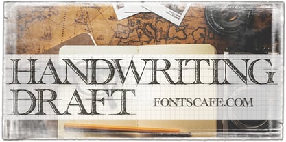 Handwriting Draft Font Poster 6